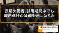 長期欠勤者、試用期間中の労働者の雇用保険、教育訓練給付 331